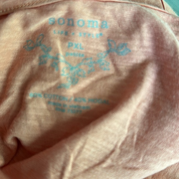 Sonoma Pullover Top - V-Neck - New Without Tags - Picture 4 of 6